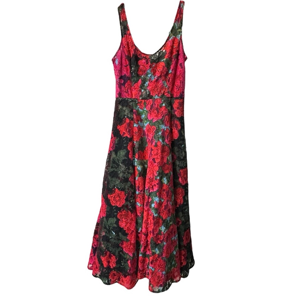 Anthropologie Tracy Reese Noisette RARE Floral Lace Midi Dress XS 2 - Picture 9 of 14